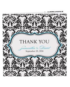 Damask Love Bird Notepad Favor With Custom Cover (set of 12)