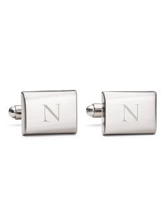 Brushed Rectangular Steven Cuff Links