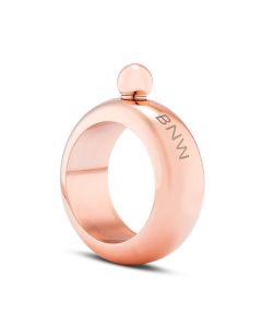 Personalized Rose Gold Bracelet Drinking Flask - Monogram Engraving