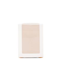 Small Stemless Wine Glass Gift Box With Clear Window - White