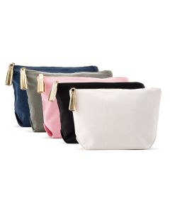 Large Canvas Makeup And Toiletry Bag For Women Plus Pastel Pink
