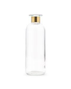 Glass Bottle Flower Vase - Round