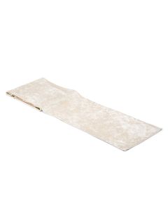 Velvet Table Runner - Ivory White