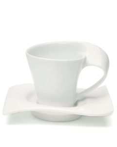 Modern Swish Cup and Saucer Wedding Favor Sets (pkgs of 4)