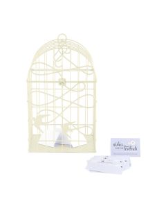 Modern Decorative Birdcage with Birds in Flight