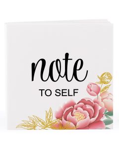 Notepad Favor With Personalized Modern Floral Cover (set of 12)