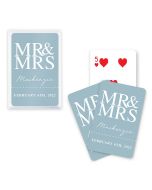 Unique Custom Playing Card Favor - Mr. & Mrs.