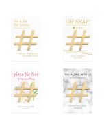 Gold Hashtag Bottle Opener Wedding Favor