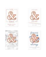 Rose Gold Ampersand Bottle Opener Wedding Favor 