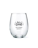 Small Personalized Stemless Wine Glass