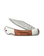 Personalized Wood Handled Locking Blade Pocket Knife – Monogram Engraved