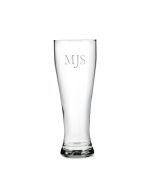 Personalized Large Pilsner Glass Monogram Engraving