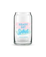 Personalized Can Shaped Drinking Glass – Ready Set Splash Print