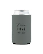 Custom Neoprene Foam Beer Can Party Koozie - Grey