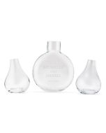 Modern Wedding Sand Ceremony Vase Set - Classic Couple Etching