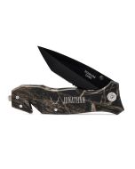 Personalized Camouflage Pocket Knife - Antler Motif