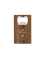 Personalized Wood Veneer Credit Card Bottle Opener Favor