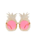 Women's Unique Shaped Bachelorette Party Sunglasses - Pineapples