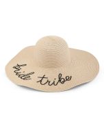 Women’s Floppy Straw Sun Hat - Bride Tribe