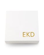 Large Personalized White Bridal Party Gift Box With Magnetic Lid