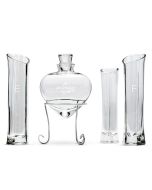 Heart Shaped Sand Ceremony Vase Set - The Adventure Begins Etching