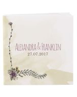 Natural Charm Personalized Book Style Notepad (set of 12)