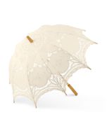 Antiqued Battenburg Lace Parasol - Standard